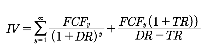 DCF IV Formula